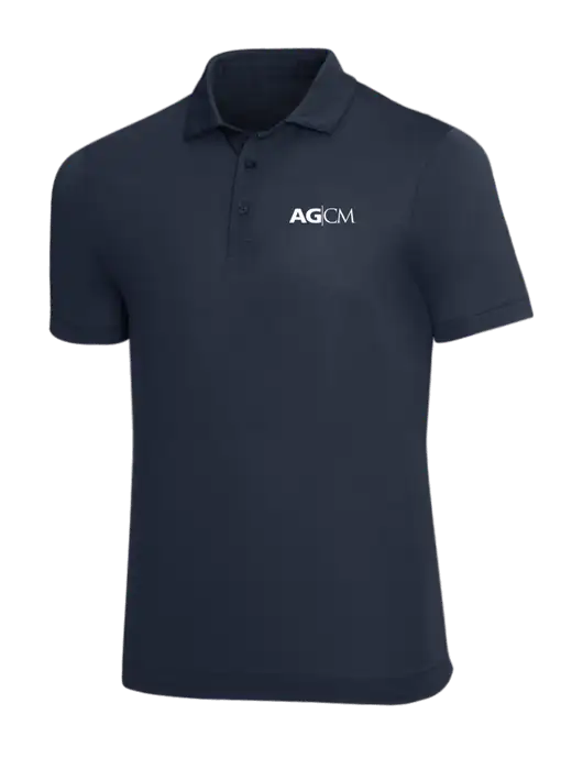 Mercer+Mettle Navy Stretch Jersey Polo w/AG|CM Logo