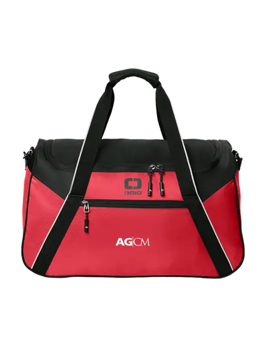 OGIO Red/Black Inception Duffel w/AG|CM Logo
