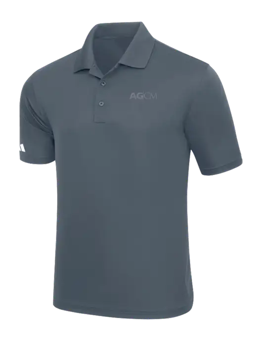 Adidas Medium Grey Basic Sport Polo w/AG|CM Logo