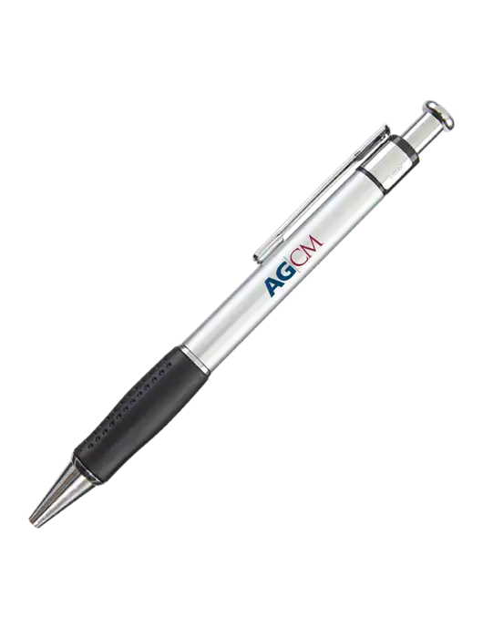 Malta Silver Pen - Black Ink w/AG|CM Logo