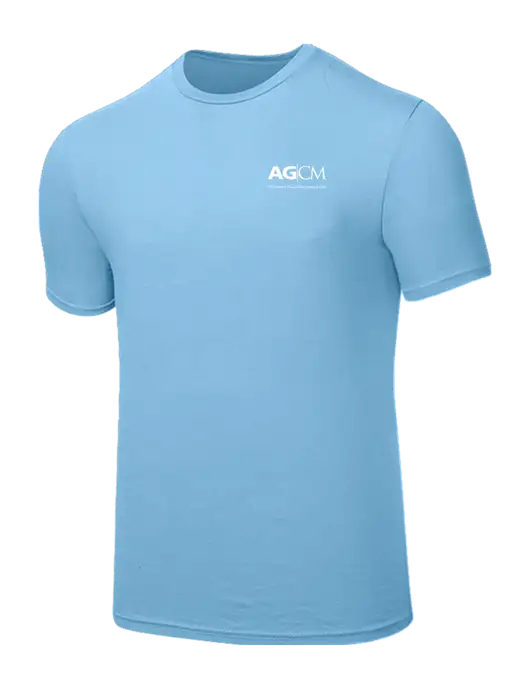 Seriously Soft Light Blue T-Shirt w/AG|CM Logo