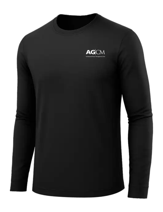 Long Sleeve Black PosiCharge Competitor Tee w/AG|CM Logo