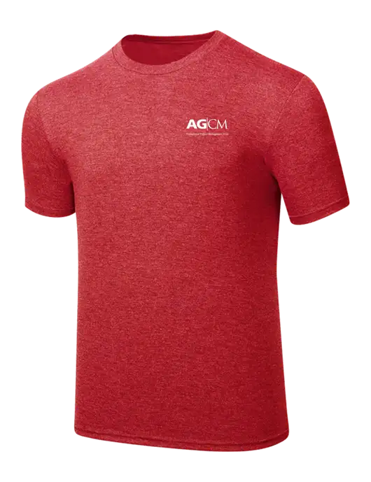 Simply Soft Red Frost 4.5oz  Poly/Combed Ring Spun Cotton T-Shirt w/AG|CM Logo
