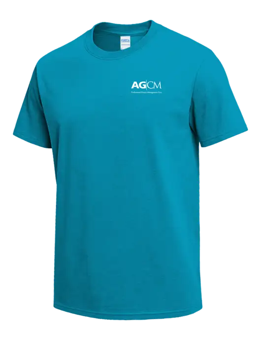 Sapphire Blue Heavyweight 6.1 oz T-Shirt w/AG|CM Logo