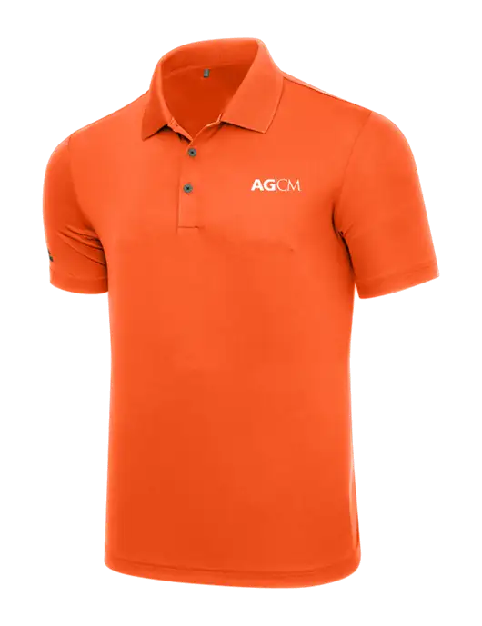 Adidas Orange  Performance Polo w/AG|CM Logo