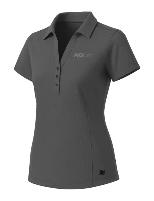 OGIO Womens Medium Grey ONYX Polo w/AG|CM Logo