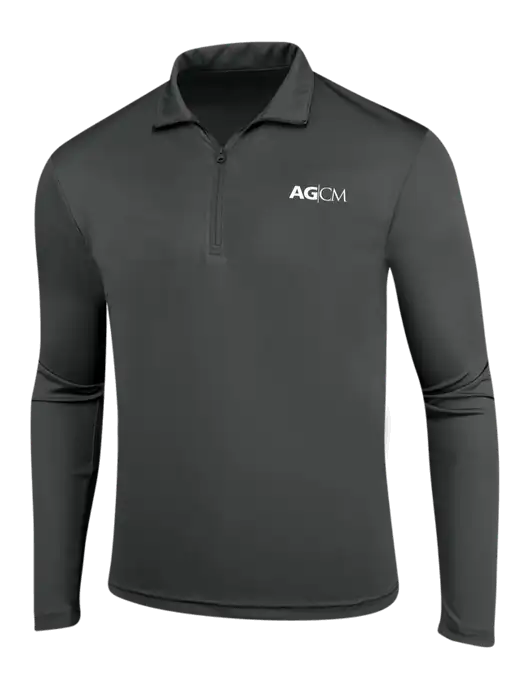 Dark Grey PosiCharge Competitor 1/4 Zip Pullover w/AG|CM Logo