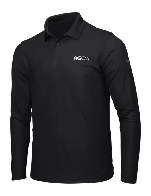 OGIO Blacktop Caliber 2.0 Long Sleeve Polo w/AG|CM Logo