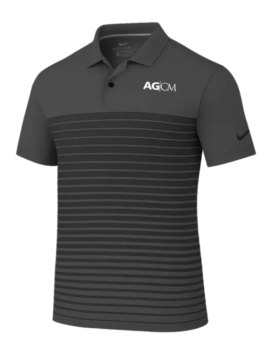 Nike Dark Grey Dri-FIT Vapor Block Polo w/AG|CM Logo