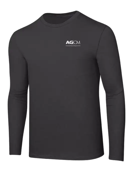 Ring Spun Charcoal 4.5 oz Long Sleeve T-Shirt w/AG|CM Logo