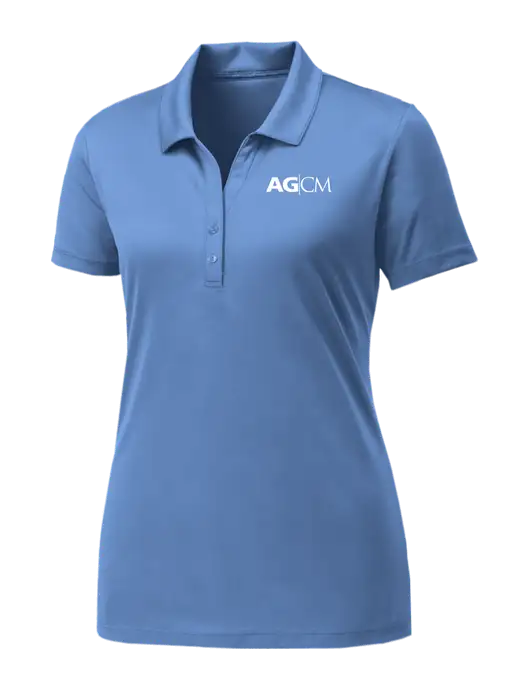 Womens Carolina Blue PosiCharge Competitor Polo w/AG|CM Logo