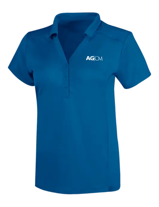OGIO Royal Blue Womens Framework Polo w/AG|CM Logo