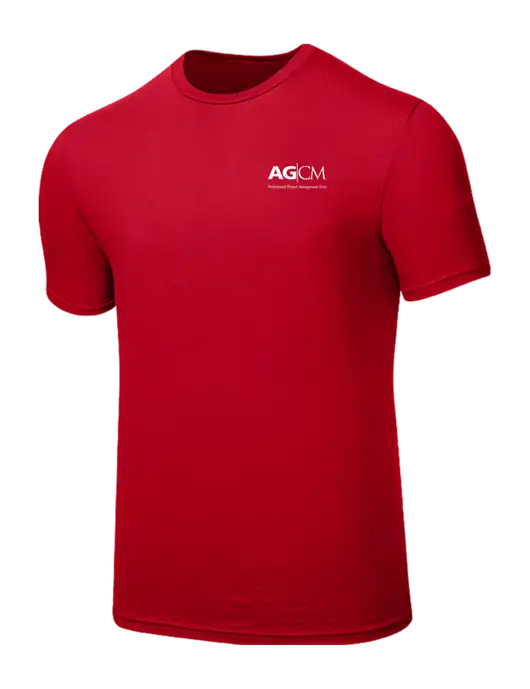 Seriously Soft Red T-Shirt w/AG|CM Logo