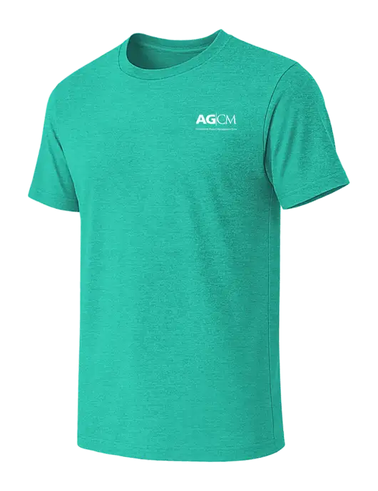 BELLA+CANVAS Heather Teal CVC Short Sleeve Tee w/AG|CM Logo