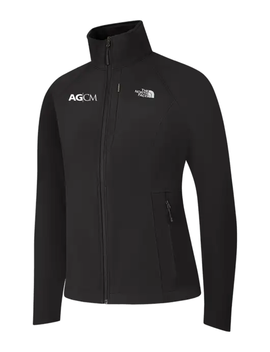 North Face Womens Black Apex Barrier Soft Shell Jacket  w/AG|CM Logo