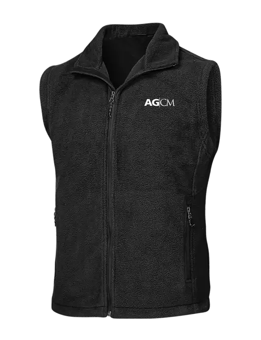 Black Fleece Vest w/AG|CM Logo