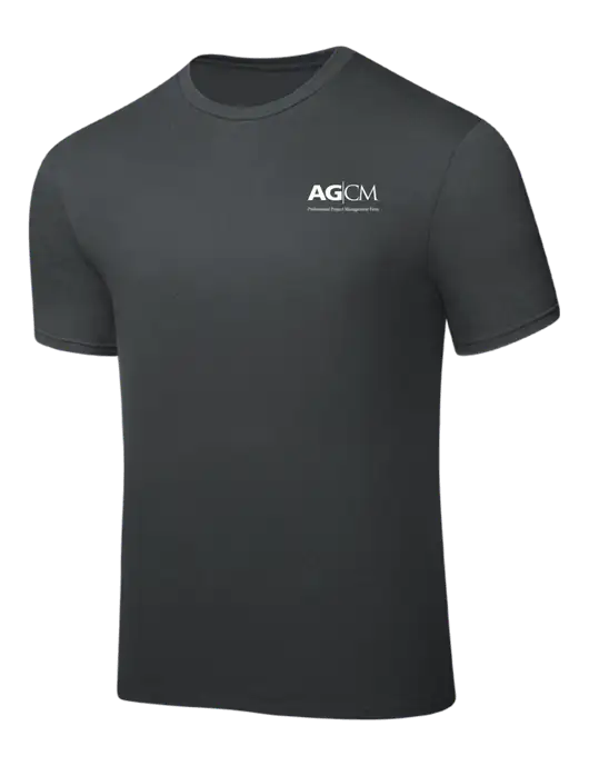 Dark Grey PosiCharge Competitor Tee w/AG|CM Logo