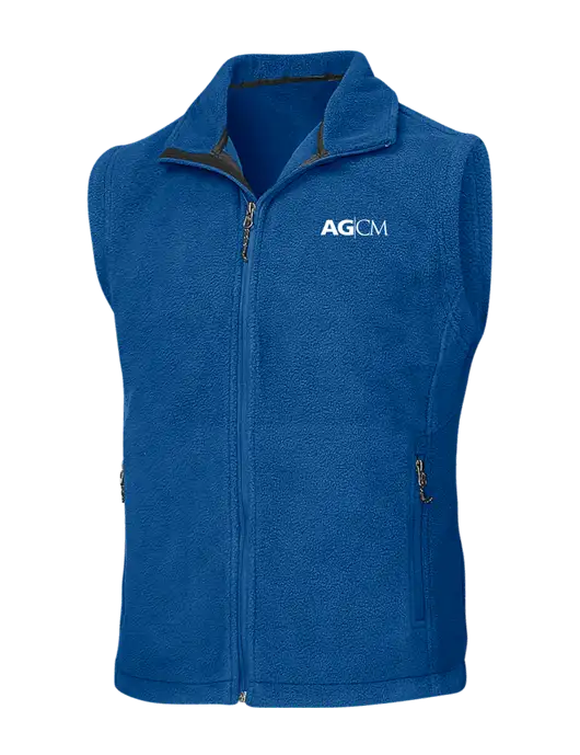 Royal Fleece Vest w/AG|CM Logo