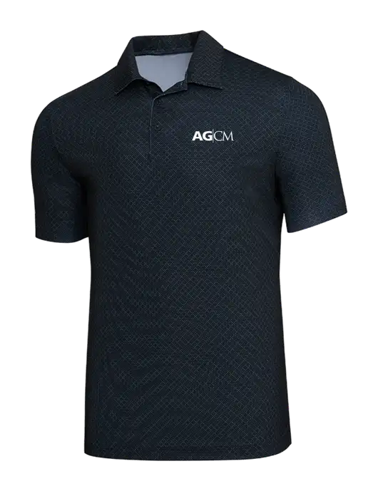 Adidas Black Diamond Dot Print Polo w/AG|CM Logo