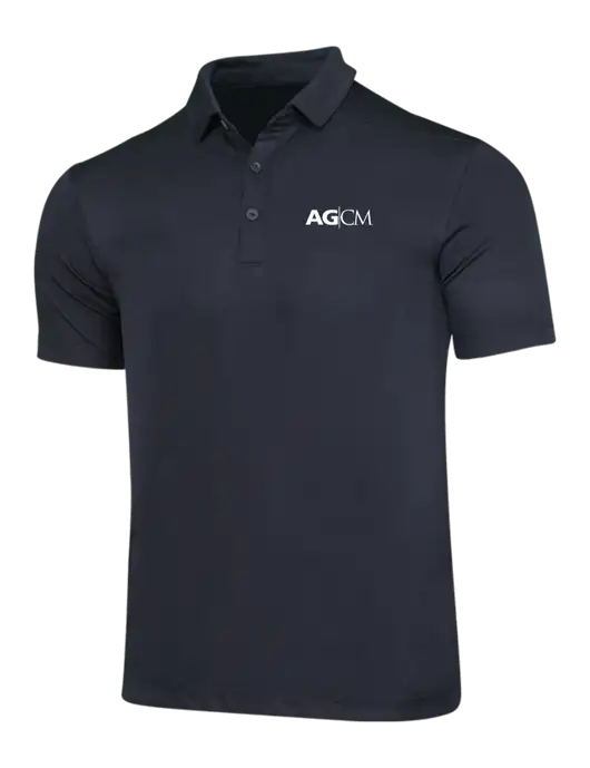 Black Posi-UV Pro Polo w/AG|CM Logo