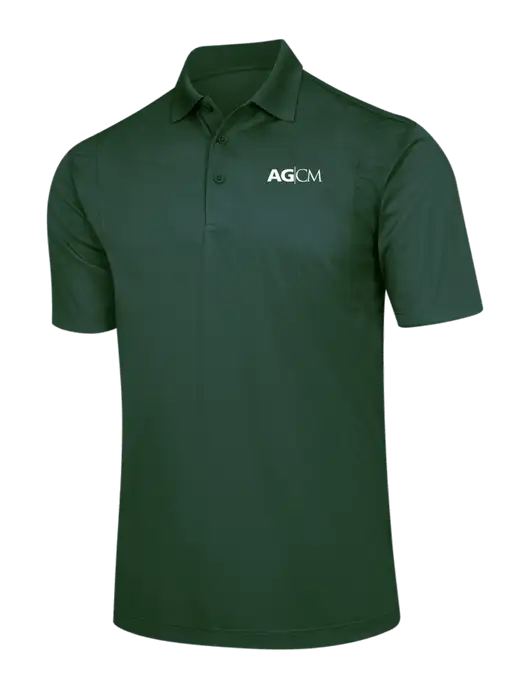 Dark Green Micropique Sport-Wick Polo w/AG|CM Logo