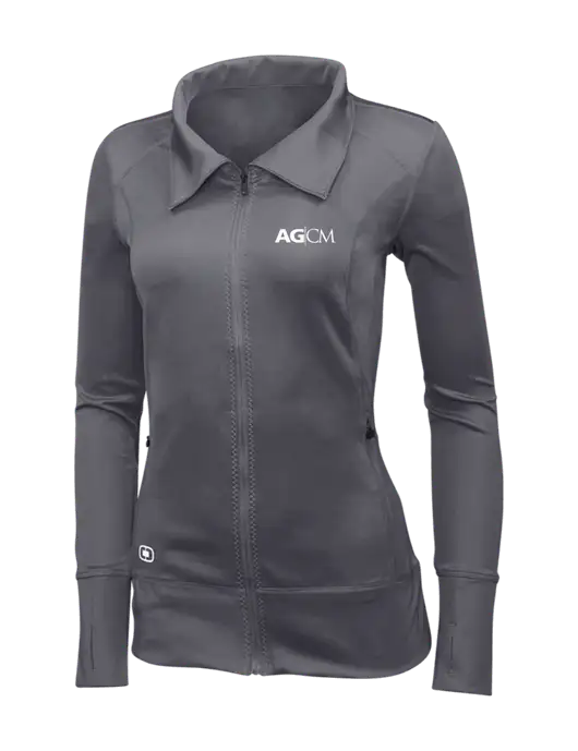 OGIO Dark Grey Womens Endurance Fulcrum Full-Zip w/AG|CM Logo