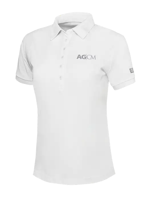 OGIO Womens Bright White Jewel Polo w/AG|CM Logo