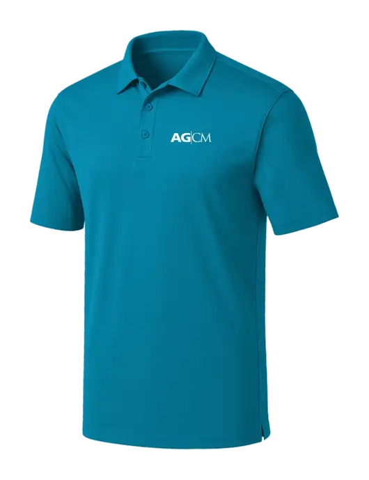 Sapphire Blue Silk Touch Performance Polo w/AG|CM Logo