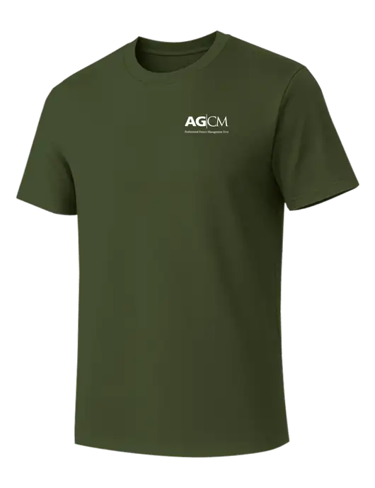 Allmade Dark Olive Green Organic Cotton Tee w/AG|CM Logo