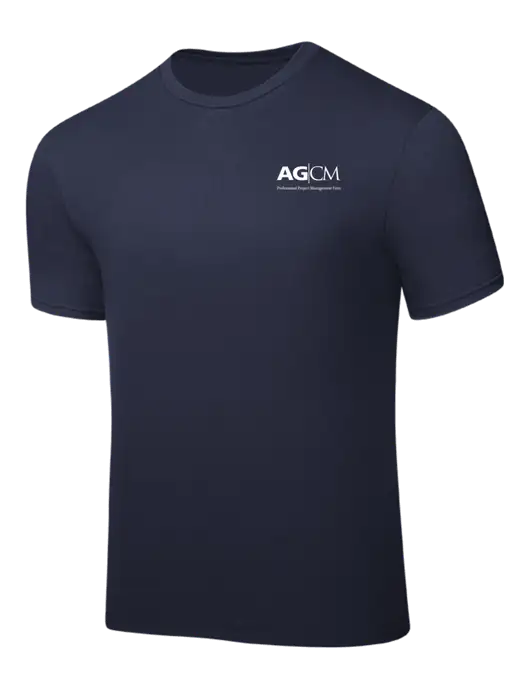 Navy PosiCharge Competitor Tee w/AG|CM Logo