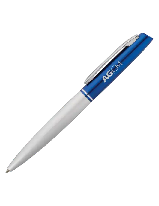 Hamlin Blue Ballpoint - Blue Ink w/AG|CM Logo