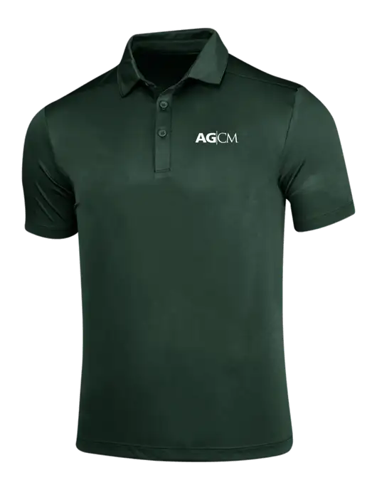 Forest Green Posi-UV Pro Polo w/AG|CM Logo