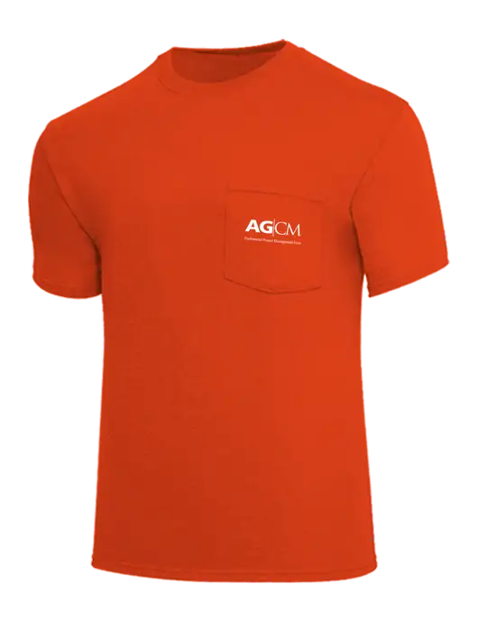 Core Blend Dark Orange Pocket T-Shirt w/AG|CM Logo