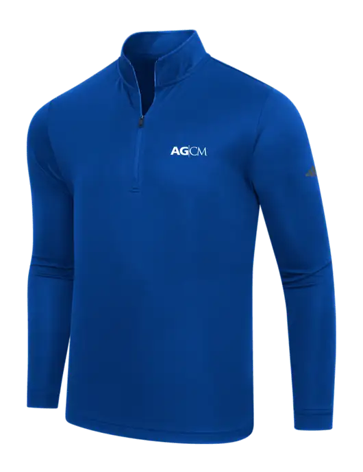 Adidas Royal Lightweight Quarter Zip Pullover w/AG|CM Logo