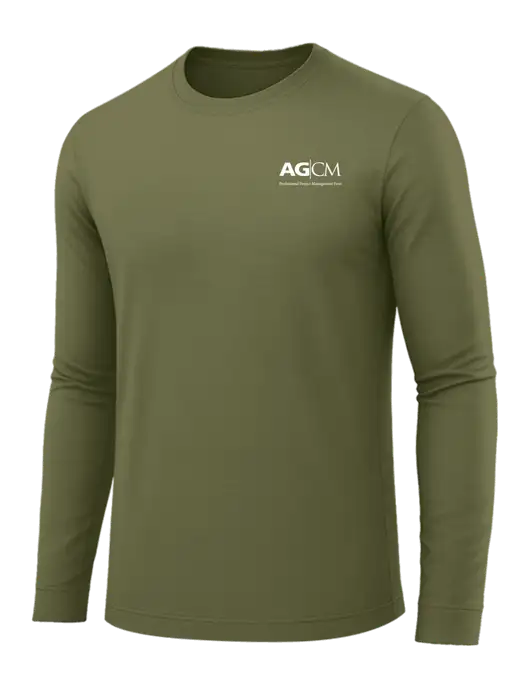 Long Sleeve Light Olive PosiCharge Competitor Tee w/AG|CM Logo