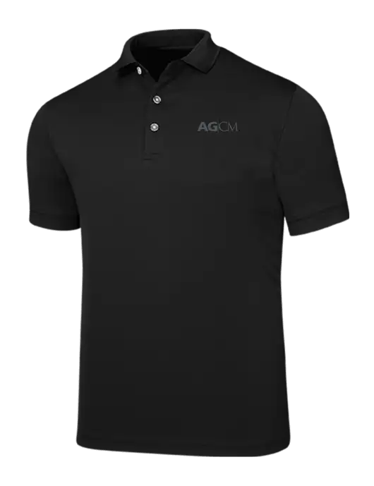 Callaway Ottoman Black Polo w/AG|CM Logo