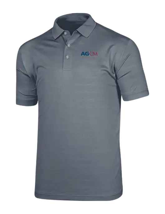 Callaway Vibrant Light Grey Ventilated Polo w/AG|CM Logo