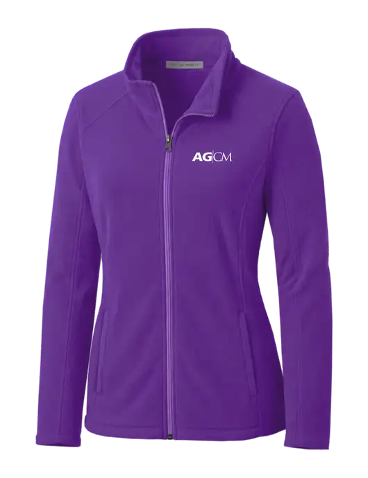 Light Purple Womens Microfleece Jacket w/AG|CM Logo