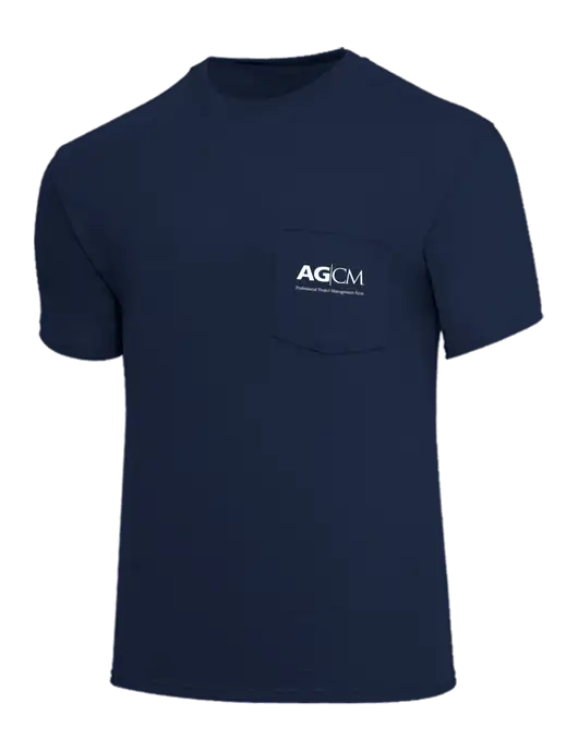 Core Blend Navy Pocket T-Shirt w/AG|CM Logo