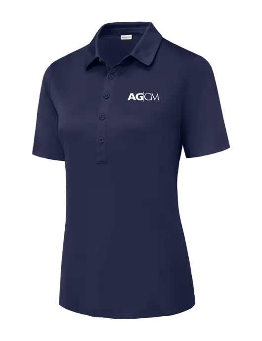 True Navy Womens Posi-UV Pro Polo w/AG|CM Logo