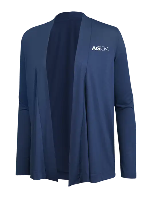 Dusty  Blue Womens Concept Cardigan w/AG|CM Logo