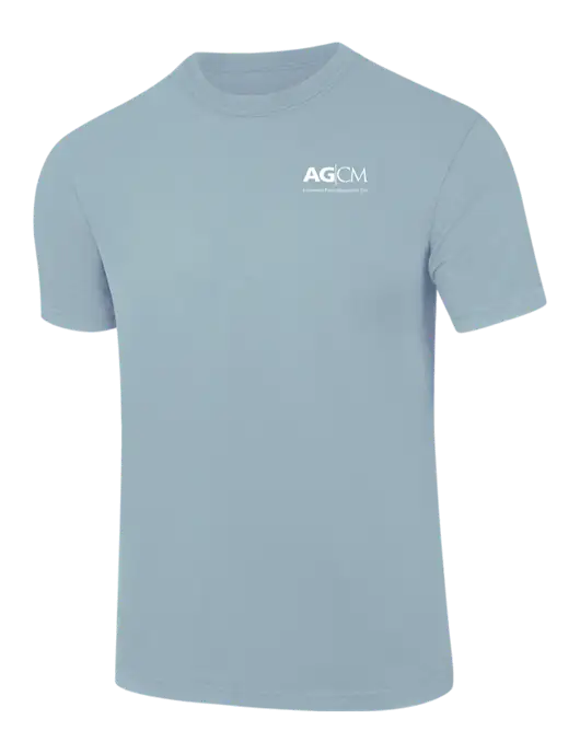 Comfort Colors 6.1 oz Light Blue Heavyweight Ring Spun T-Shirt w/AG|CM Logo