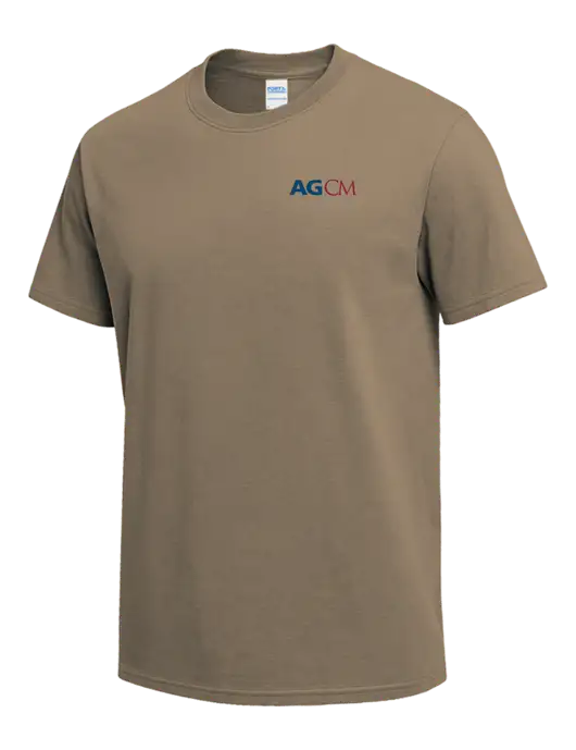 Dark Tan Heavyweight 6.1 oz T-Shirt w/AG|CM Logo