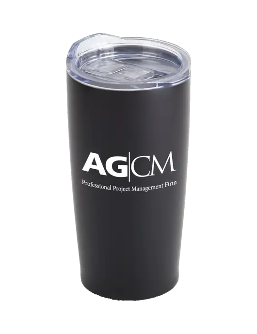 Society Black 20 oz Insulated Tumbler w/AG|CM Logo