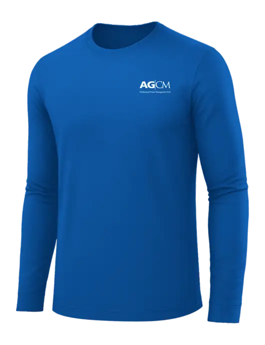 Long Sleeve Royal Blue PosiCharge Competitor Tee w/AG|CM Logo