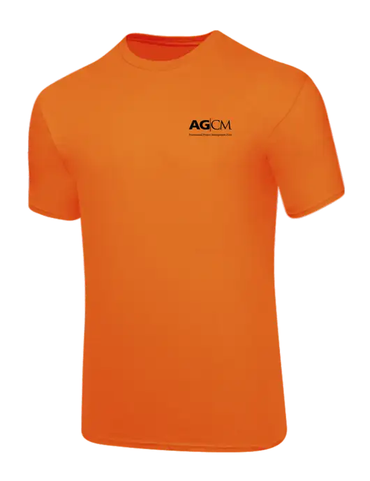 Core Blend Safety Orange T-Shirt w/AG|CM Logo