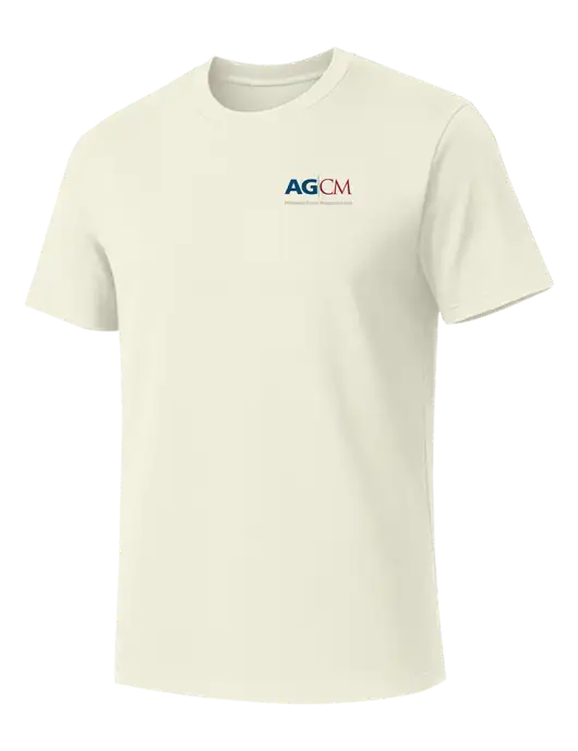 Allmade White Sand Organic Cotton Tee w/AG|CM Logo