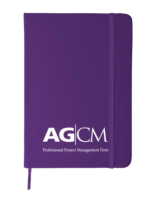 Purple Comfort Touch Bound Journal 5" X 7" w/AG|CM Logo