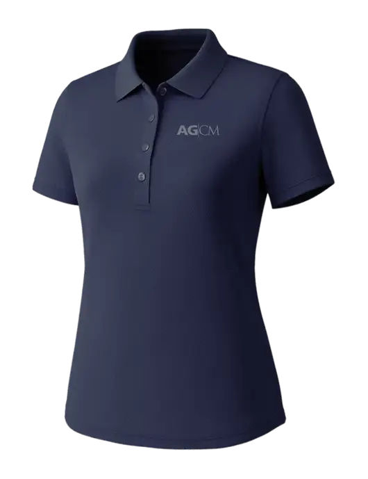 Callaway Womens Core Navy Performance Polo w/AG|CM Logo