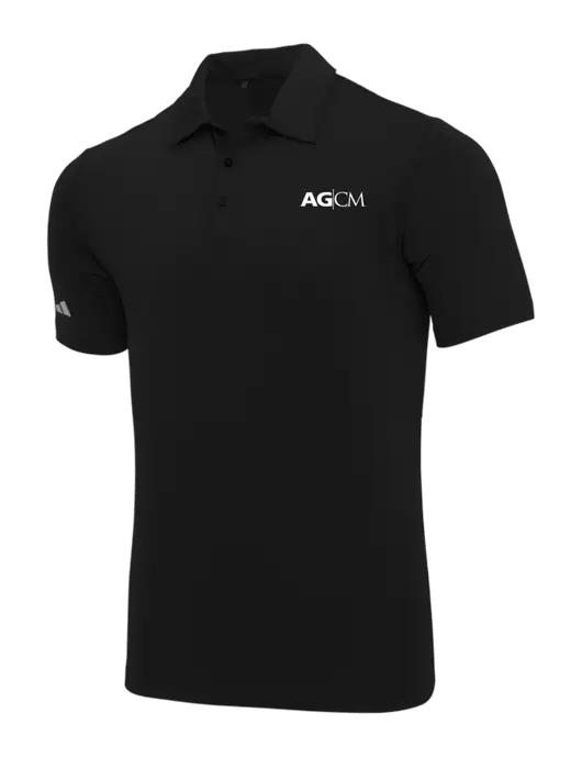 Adidas Black Ultimate Solid Polo w/AG|CM Logo